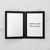 アメリカのゴシック様式の卒業 カード (内部)