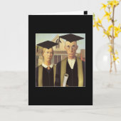 アメリカのゴシック様式の卒業 カード (黄色い花)