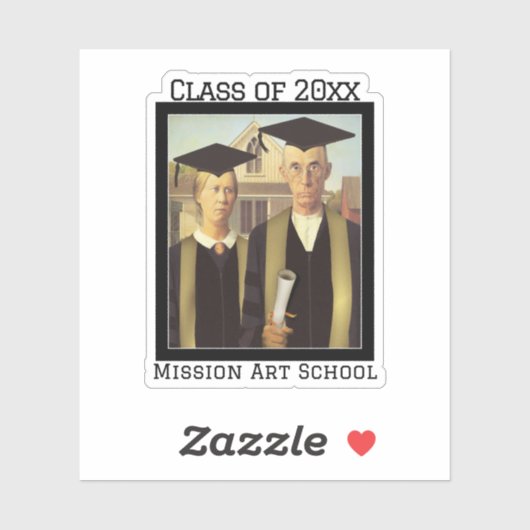 アメリカのゴシック様式の卒業 シール (シート)