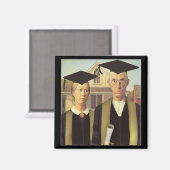アメリカのゴシック様式の卒業 マグネット (正面/裏面)