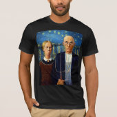 アメリカのゴシック様式の星空の夜 Tシャツ (正面)
