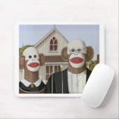 アメリカのゴシック様式の靴下ザル マウスパッド (マウス)