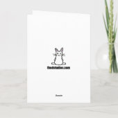 アメリカのゴシック様式サンタの挨拶状 シーズンカード (裏面)