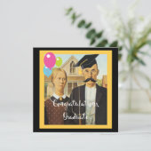 アメリカのゴシック様式卒業 招待状 (スタンド正面)