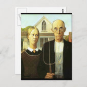 アメリカのゴシック様式 ポストカード (正面/裏面)