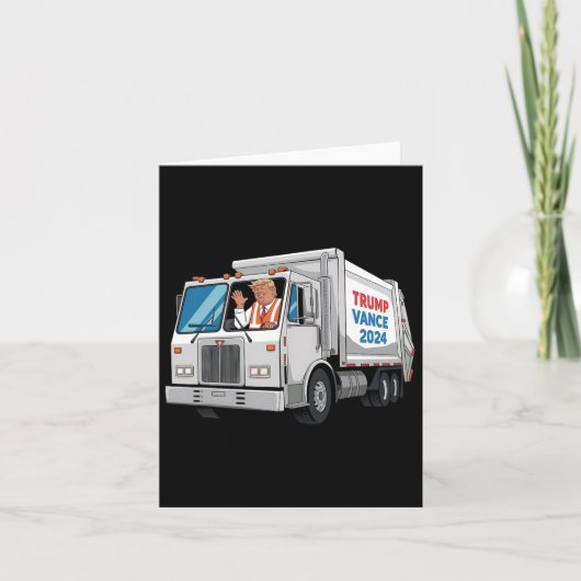 アメリカのゴミを再び偉大に トランプ2024 ゴミ カード (正面)