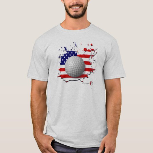 アメリカのゴルフ Tシャツ (正面)