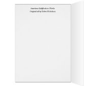 アメリカのゴールドフィンチッスルのグリーティングカード (内側 (左))