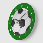 アメリカのサッカーまたは協会のフットボールボール ラージ壁時計 (傾斜)