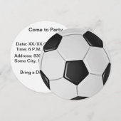 アメリカのサッカーまたは協会のフットボール 招待状 (正面/裏面)