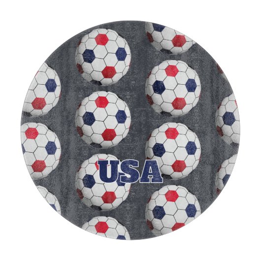 アメリカのサッカーシャツ カッティングボード (正面)