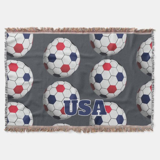 アメリカのサッカーユニフォーム スローブランケット (正面)