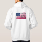 アメリカのサッカー選手の愛国的なカスタム パーカ (裏面)