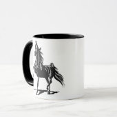 アメリカのサドルブレッド マグカップ (正面左)