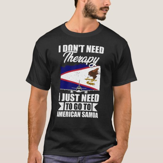 アメリカのサモアに行く Tシャツ (正面)