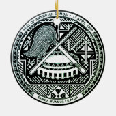 アメリカのサモア印 セラミックオーナメント (裏面)