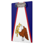 アメリカのサモア国旗と愛国的なクリップボード クリップボード (左)