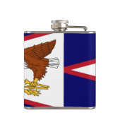 アメリカのサモア国旗と愛国的な特別なフラスコ フラスク (裏面)