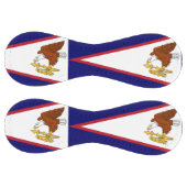 アメリカのサモア国旗を掲げた愛国的なソフトボール ソフトボール (パネル)