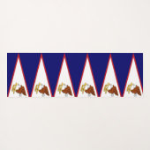 アメリカのサモア国旗を掲げた愛国的なヨガマット ヨガマット (裏面(横))