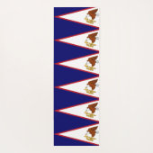 アメリカのサモア国旗を掲げた愛国的なヨガマット ヨガマット (裏面)