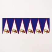 アメリカのサモア国旗を掲げた愛国的なヨガマット ヨガマット (正面(横))