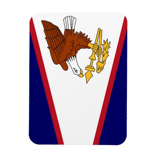 アメリカのサモア国旗を掲げた愛国的な柔軟な磁石 マグネット (縦)