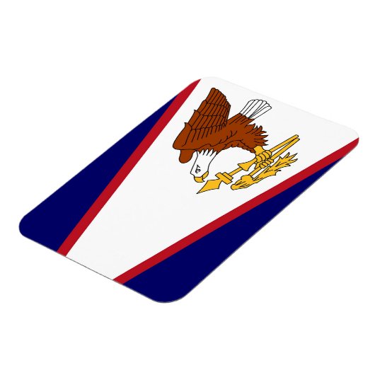 アメリカのサモア国旗を掲げた愛国的な柔軟な磁石 マグネット (左側)