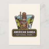 アメリカのサモア国立公園の旅行バッジ ポストカード (正面)