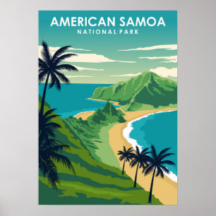 アメリカのサモア国立公園旅行ポスター ポスター