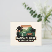 アメリカのサモア・エンブレム国立公園 ポストカード (スタンド正面)