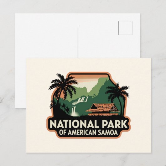 アメリカのサモア・エンブレム国立公園 ポストカード (正面/裏面)