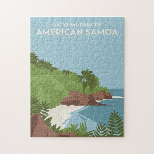 アメリカのサモア・ミニマル国立公園 ジグソーパズル (縦)