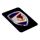 アメリカのサモア・メタリック・エンブレム マグネット (右側)