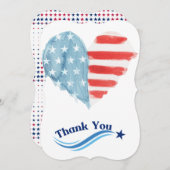アメリカのサンキューカード (正面/裏面)