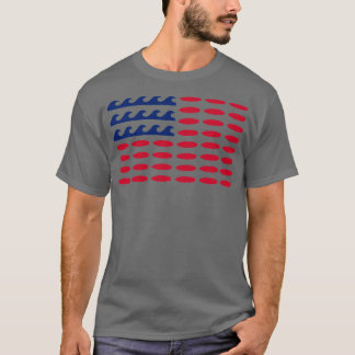 アメリカのサーフィン国旗 Tシャツ