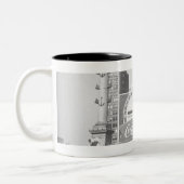 アメリカのシティスクエアB&Wの彫像 ツートーンマグカップ (左)