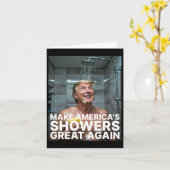 アメリカのシャワーを再素晴らしびトランプおもしろい4 カード (黄色い花)