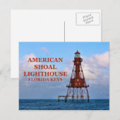 アメリカのショールライトハウス、フロリダポストカード ポストカード (正面/裏面)