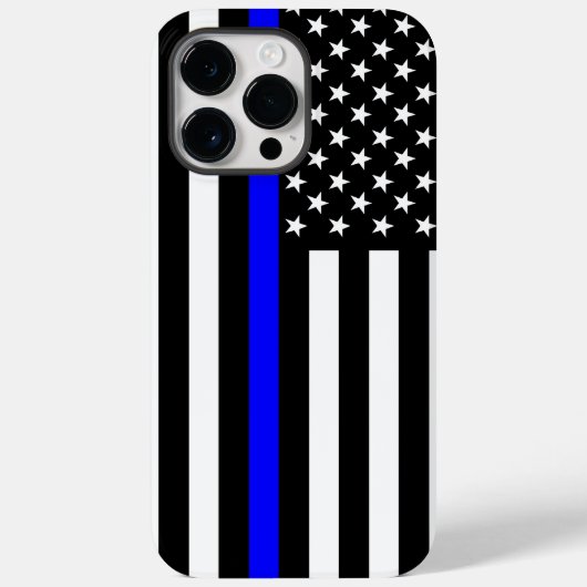 アメリカのシン・ブルー・ライン Case-Mate iPhoneケース (裏面)