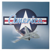 アメリカのジェット戦闘機 タイル (正面)