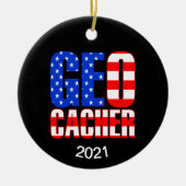 アメリカのジオカサー セラミックオーナメント (正面)