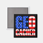 アメリカのジオカサー マグネット (正面/裏面)