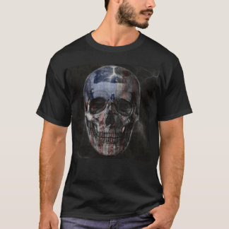 アメリカのスカルシャツ Tシャツ