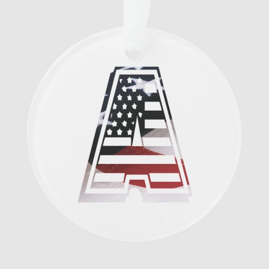 アメリカのスクリプトクールfab オーナメント (正面)