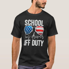 アメリカのスクールバス運転手のオフデューティサングラス Tシャツ