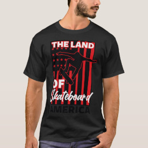 アメリカのスケートボードポスター Tシャツ