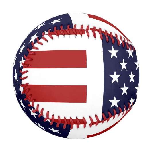 アメリカのスターとストライプアメリカの旗野球 野球ボール (正面左)