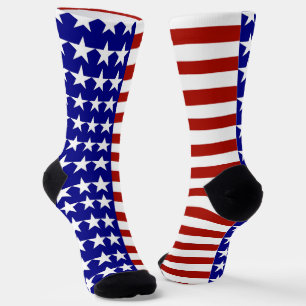アメリカのスターとストライプ愛国心 ソックス