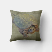 アメリカのスッポン- Chelydraのrossignonii クッション (裏面)